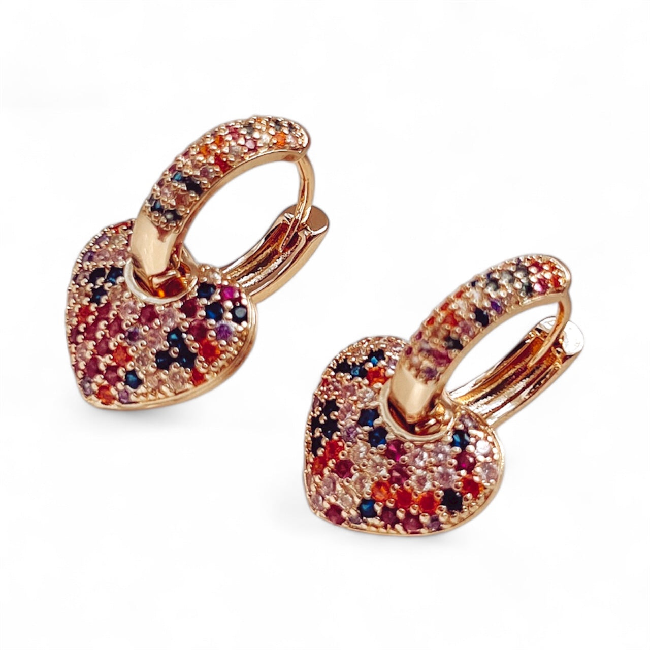 Colorful Hearts Earrings