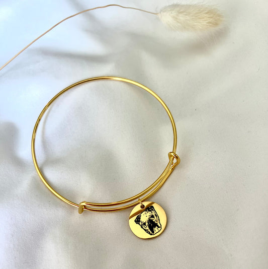 Dog portrait bracelet