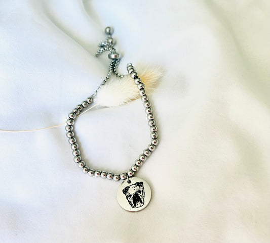 Pet portrait bracelet
