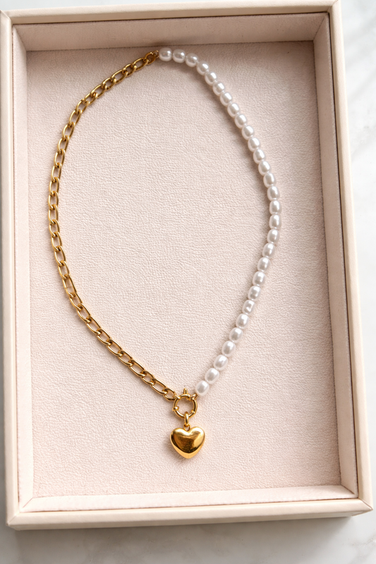 Perlas mix necklace