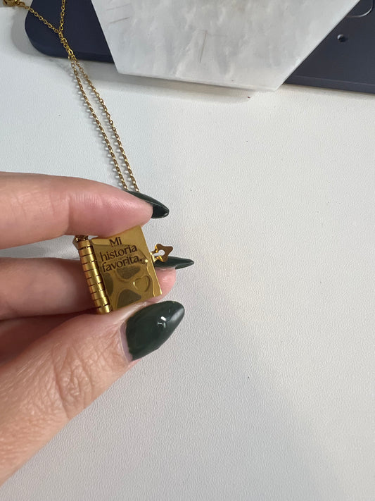 Book History Necklace