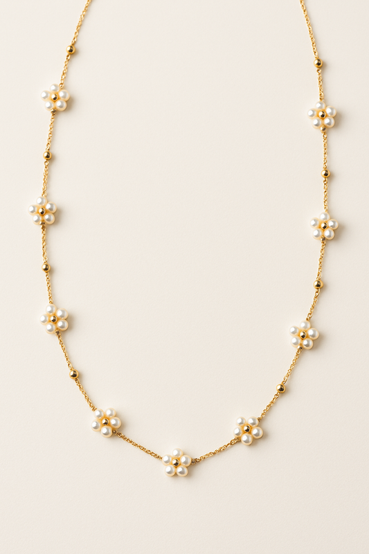 Pearls flower Necklace