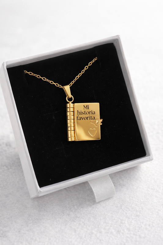 Book History Necklace