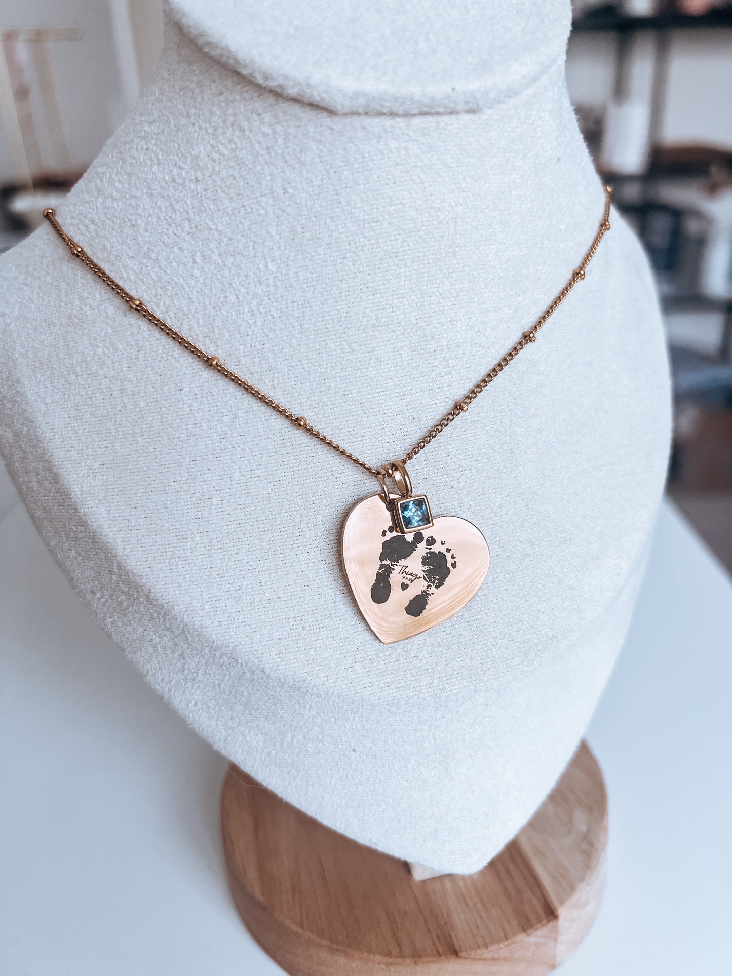 Footprint Custom Necklace